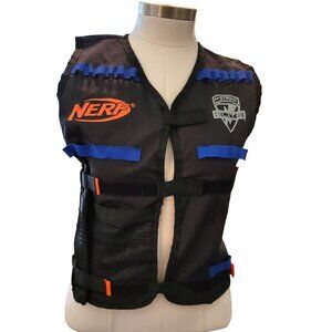 Nerf N-Strike Elite Tactical Vest For Kids Adjustable Fit Black & Blue jj3601